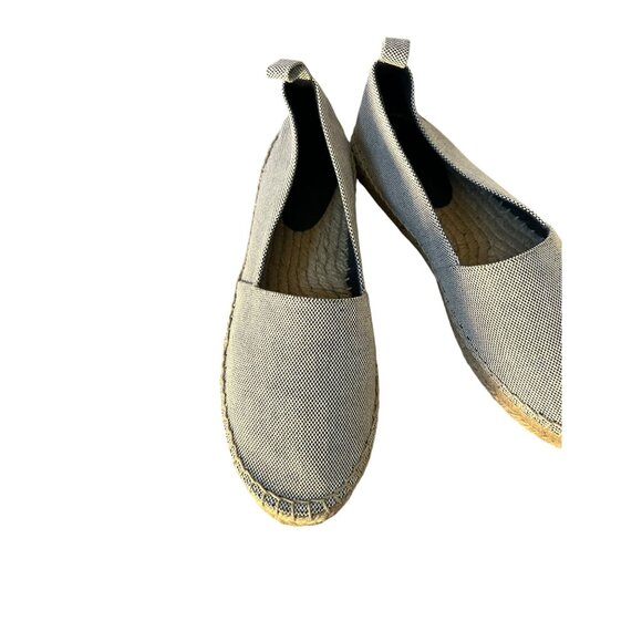 Celine Canvas Espadrilles Slip On Navy Blue Made in Spain Size 40 - Picture 8 of 10